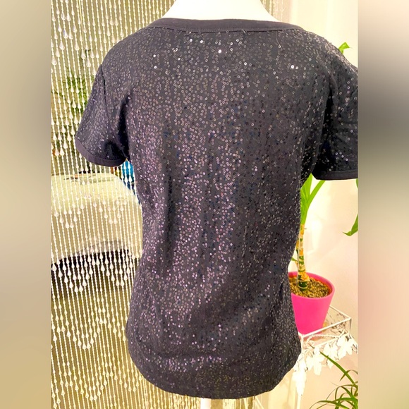 CHA CHA VENTE SEQUINED BLOUSE NWOT - Picture 5 of 7